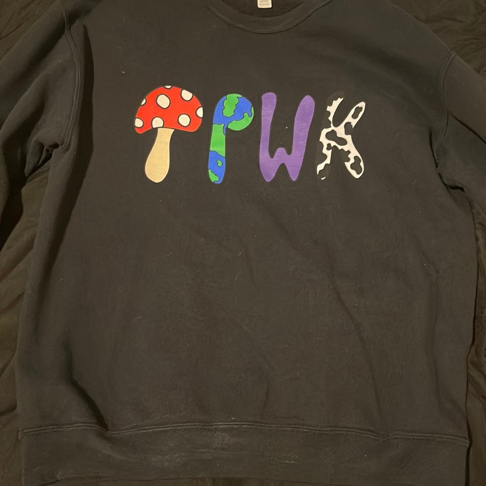 black crew neck